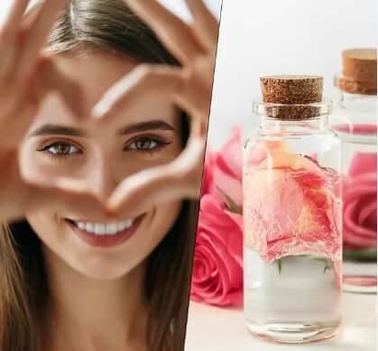 Clean Eyes With Rose Water